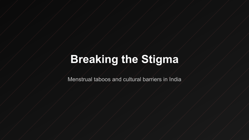 Breaking the Stigma