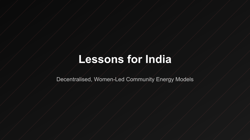 Lessons for India — policy insights from the Barefoot College model for India