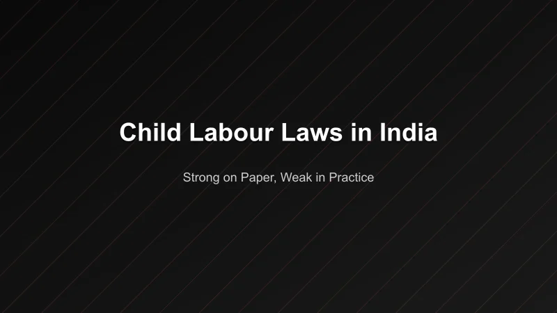 Child Labour Laws in India