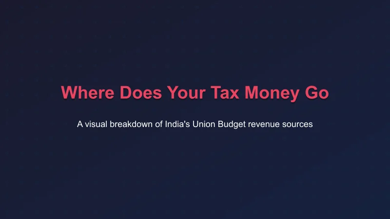 Where Does Your Tax Money Go? A visual breakdown of India