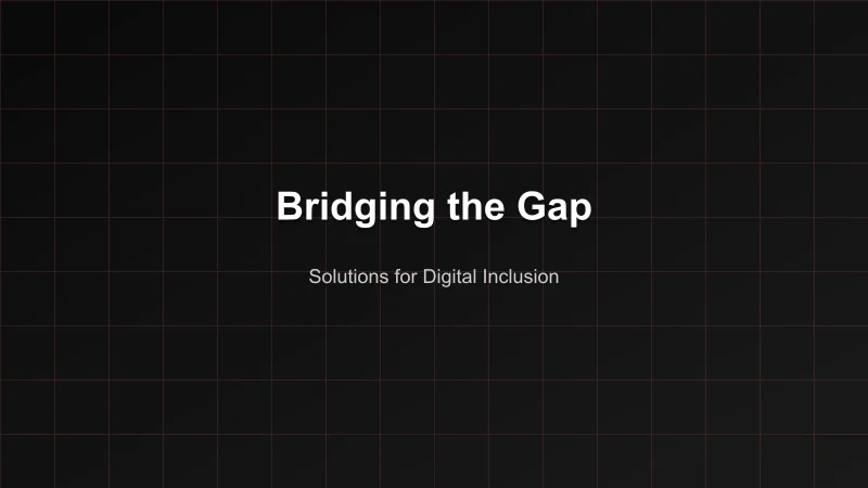 Bridging the Gap - solutions for India