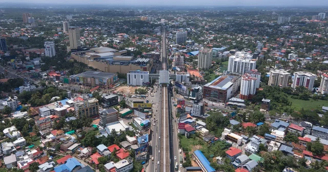 Aerial view of streets and buildings in Kochi, Kerala, where the state's transgender policy and metro hiring began